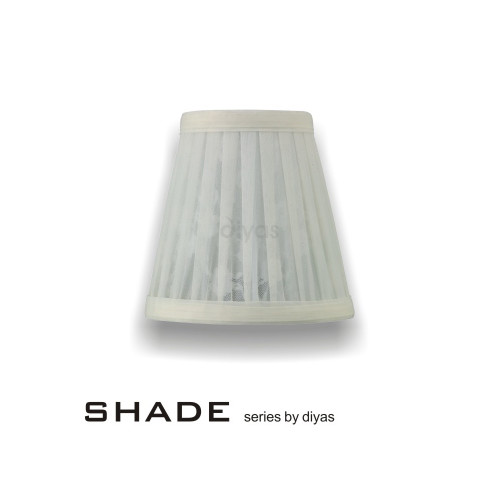 Diyas Lighting Diyas ILS10125 Single Cream Organza Pattern Shade 