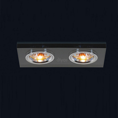 Diyas Lighting Diyas IL30807BL Crystal 2 Light Polished Chrome Downlight 