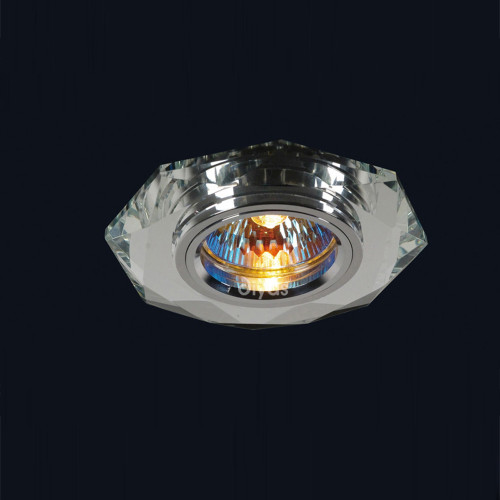 Diyas Lighting Diyas IL30814CH 1 Light Clear Crystal Hexagonal Downlight 
