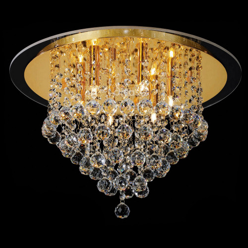 Diyas Lighting Diyas IL30209 Atla 6 Light Gold Plated Semi-Flush 