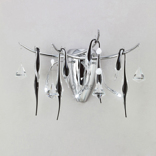 Diyas Lighting Diyas IL50420 Cygnet 3 Light Polished Chrome Wall Bracket 