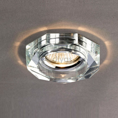Diyas Lighting Diyas IL30823CH Crystal Downlighter Recessed Hexagon Downlight 