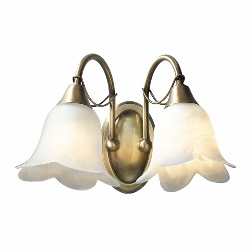Dar Lighting Dar  DOU0975 Doublet 2 Light Antique Brass  Wall Bracket 