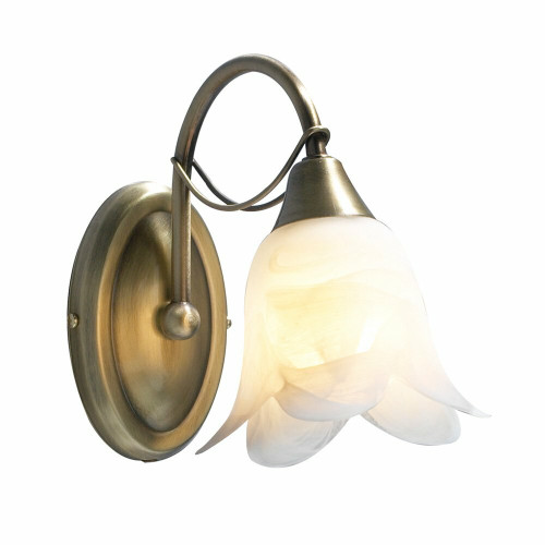 Dar Lighting Dar  DOU0775 Doublet 1 Light Antique Brass Wall Bracket 