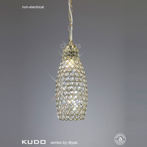 Diyas Lighting Diyas IL60033 Kudo 1 Light Antique Brass Non-Electric Shade 