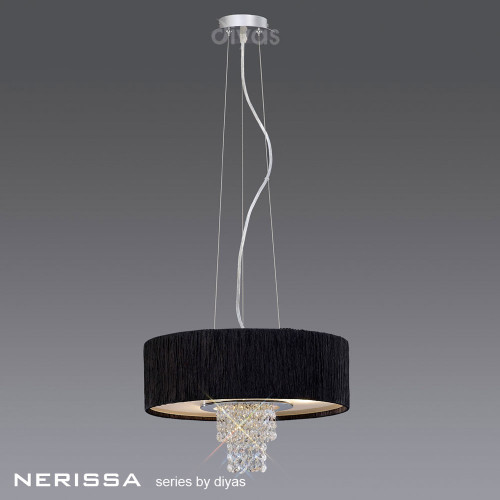Diyas Lighting Diyas IL30272/BL Nerissa 4 Light Polished Chrome Pendant 