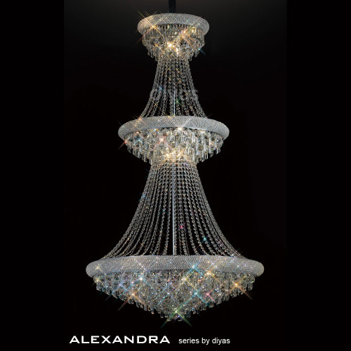 Diyas Lighting Diyas IL31454 Alexandra 29 Light Polished Chrome Chandelier 