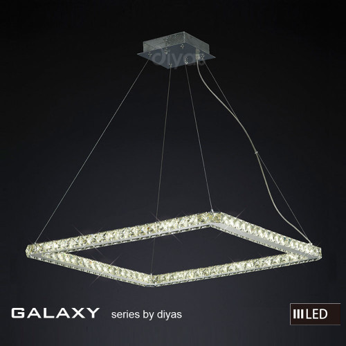 Diyas Lighting Diyas IL80039 Galaxy 180 Light Polished Chrome LED Pendant 
