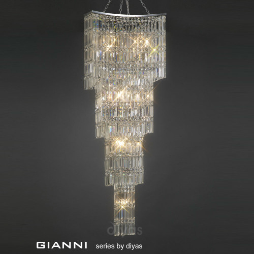 Diyas Lighting Diyas IL30644 Gianni 11 Light Polished Chrome Pendant 