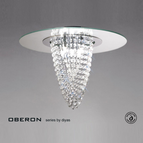 Diyas Lighting Diyas IL31460 Oberon 5 Light Polished Chrome Ceiling Light 