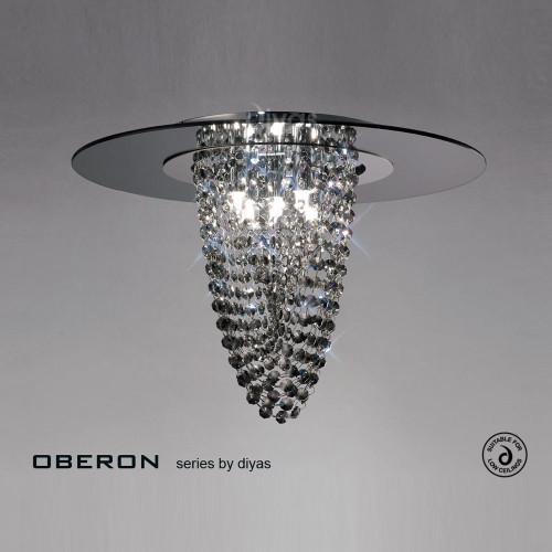 Diyas Lighting Diyas IL31461 Oberon 5 Light Polished Chrome Ceiling Light 