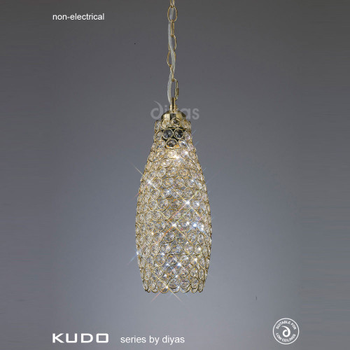 Diyas Lighting Diyas IL30767 Kudo 1 Light French Gold Non-Electric Shade 