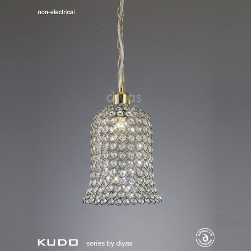 Diyas Lighting Diyas IL60031 Kudo 1 Light Antique Brass Non-Electric Shade 