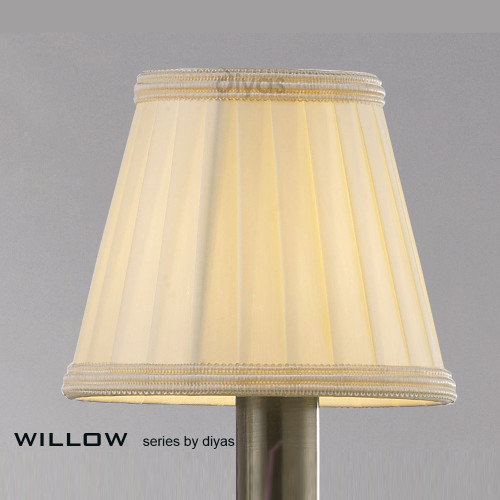 Diyas Lighting Diyas ILS31228 Willow Cream Clip On Shade 