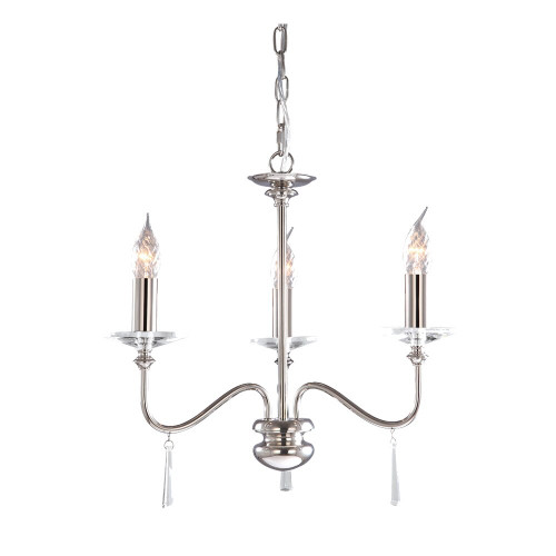 Elstead Lighting Elstead FP3-POL-NICKEL Finsbury Park Ceiling Fitting 