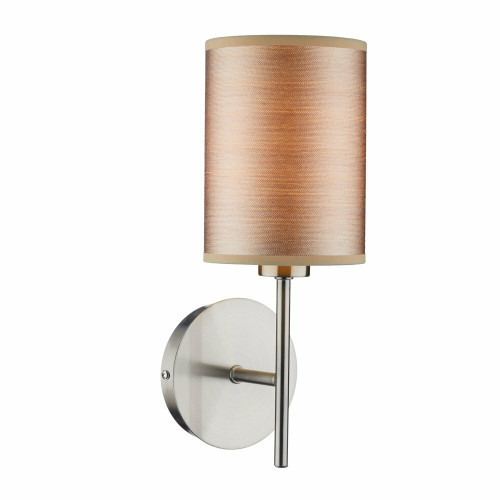 Dar Lighting Dar  TUS0746 Tuscan 1 Light Satin Chrome Wall Bracket 