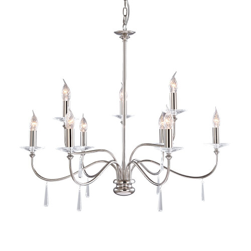 Elstead Lighting Elstead FP9-POL-NICKEL Finsbury Park Ceiling Fitting 