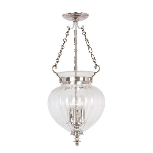 Elstead Lighting Elstead FP/P/M POL NICKEL Finsbury Park 3 Light Lantern 