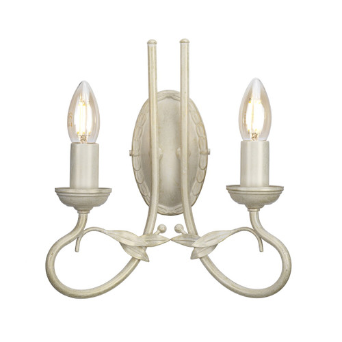 Elstead Lighting Elstead OV2-IVORY-GOLD Olivia 2 light Ivory/Gold Wall Bracket 