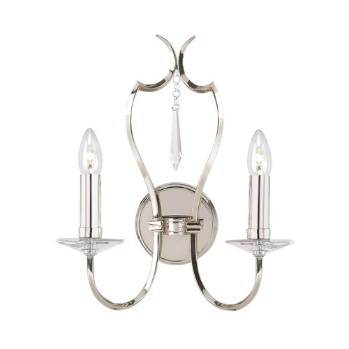 Elstead Lighting Elstead PM2-PN Pimlico 2 Light Polished Nickel Wall Bracket 