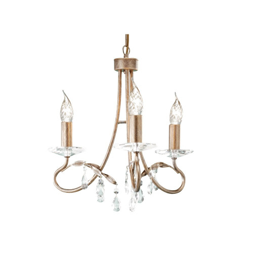Elstead Lighting Elstead CRT3-SILVER-GOLD Christina 3 Light  Chandelier 