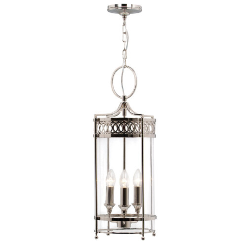 Elstead Lighting Elstead GH-P-PN Guildhall 3 Light Polished Nickel Lantern 
