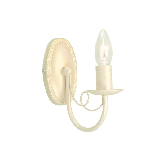 Elstead Lighting Elstead MN1-IV-GOLD Minster 1 Light Ivory/Gold Wall Bracket 