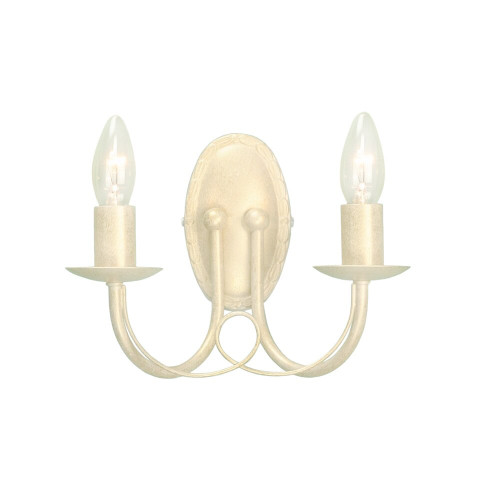 Elstead Lighting Elstead MN2-IV-GOLD Minster 2 Light Ivory/Gold Wall Bracket 