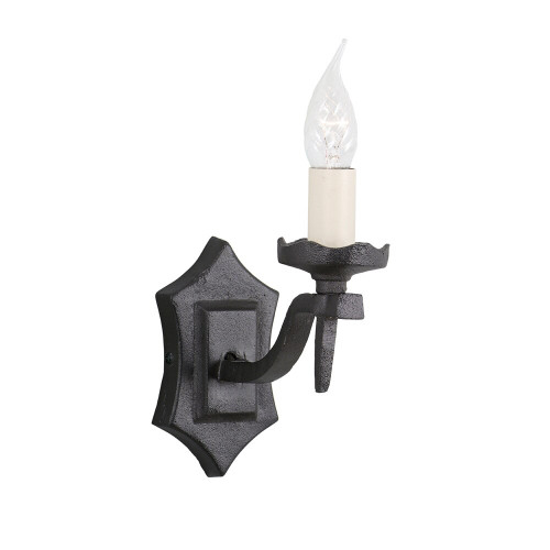Elstead Lighting Elstead RY1B-BLACK  Rectory 1 Light Black Wall Bracket 