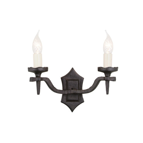 Elstead Lighting Elstead RY2B-BLACK  Rectory 2 Light Black Wall Bracket 
