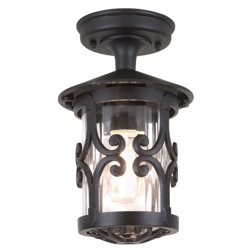 Elstead Lighting Elstead BL13A-BLACK Hereford 1 Light Black Rigid Tube Lantern 
