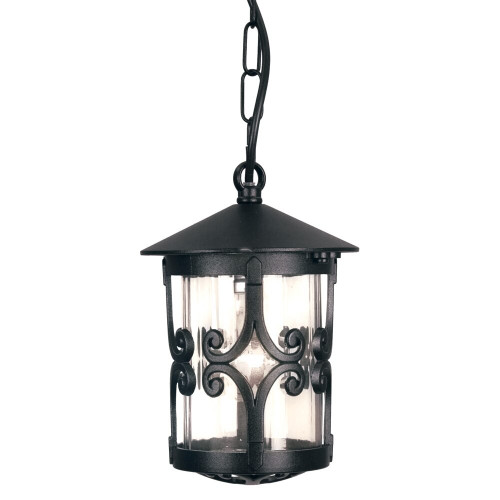 Elstead Lighting Elstead BL13B-BLACK Hereford 1 Light Black Porch Chain Lantern 