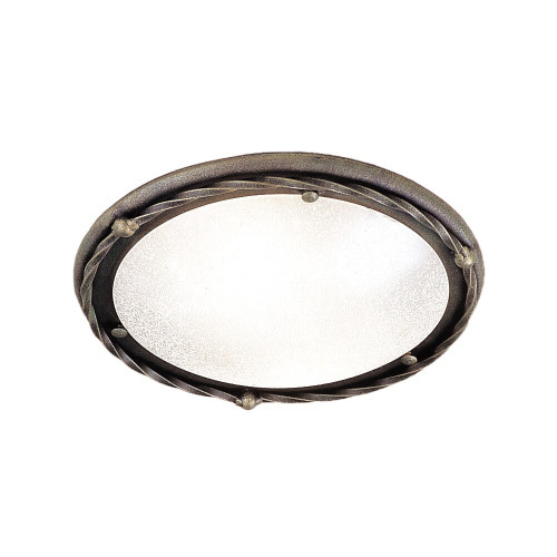 Elstead Lighting Elstead PB-F-B-BLK-GOLD Pembroke 1 Light Flush Fitting 