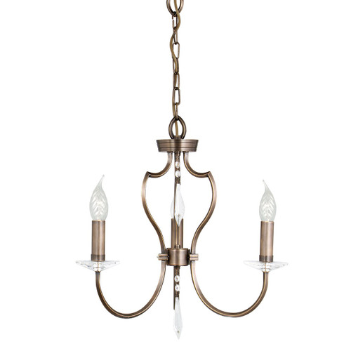 Elstead Lighting Elstead PM3-DB Pimlico 3 Light Dark Bronze Chandelier 