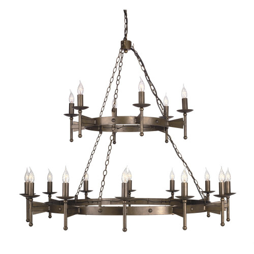 Elstead Lighting Elstead CW18-OLD-BRZ Cromwell 18 Light Old Bronze Chandelier