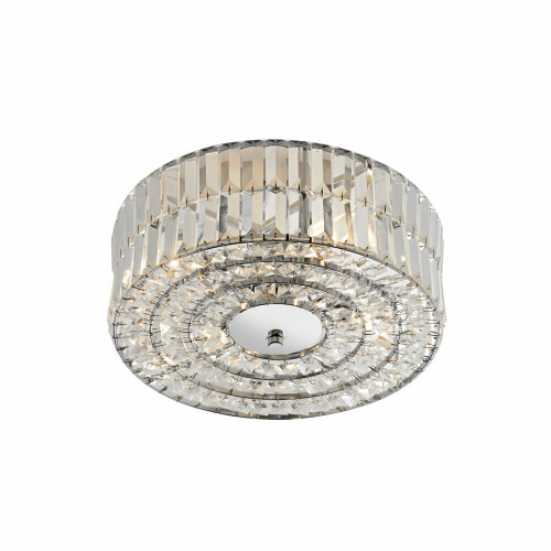 Dar Lighting Dar  ERR5250 Errol 4 Light Polished Chrome Semi-Flush 