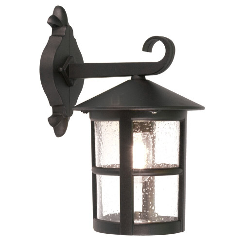 Elstead Lighting Elstead BL21-G-BLACK Hereford 1 Light Black Wall Lantern