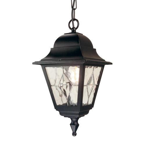 Elstead Lighting Elstead NR9-BLK Norfolk 1 Light Black Chain Lantern