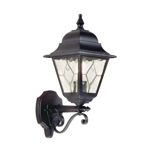 Elstead Lighting Elstead NR1-BLK Norfolk 1 Light Black Wall Lantern