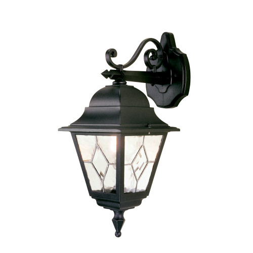 Elstead Lighting Elstead NR2-BLK Norfolk 1 Light Black Wall Lantern