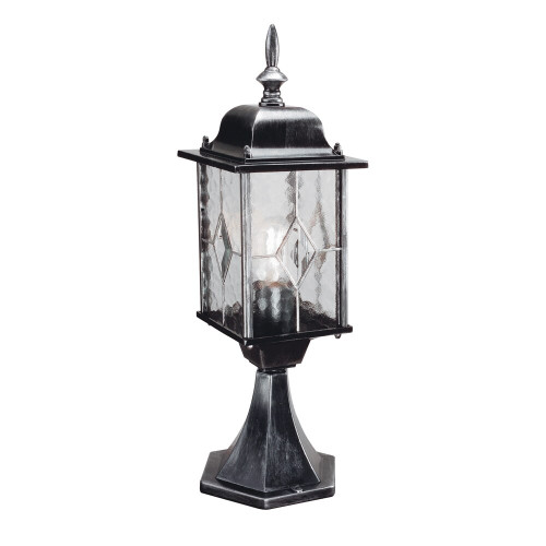 Elstead Lighting Elstead WX3 Wexford 1 Light Black/Silver Pedestal Lantern