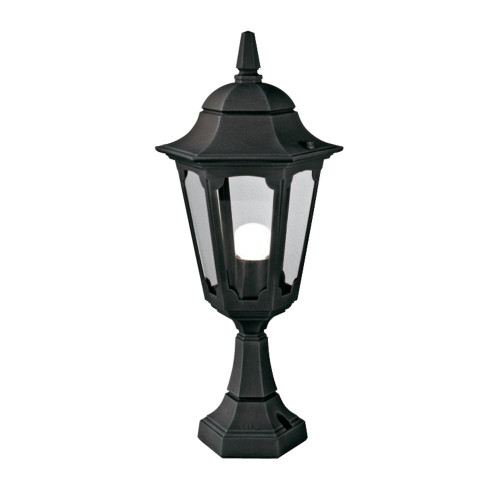 Elstead Lighting Elstead PR4-BLACK Parish 1 Light Black Pedestal Lantern