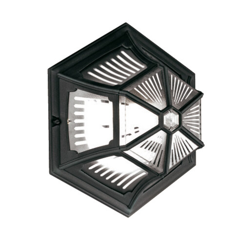 Elstead Lighting Elstead PR12-BLACK Parish 1 Light Black Flush Lantern
