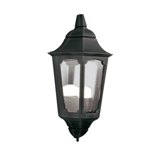Elstead Lighting Elstead PR7-BLACK Parish 1 Light Black Half Lantern