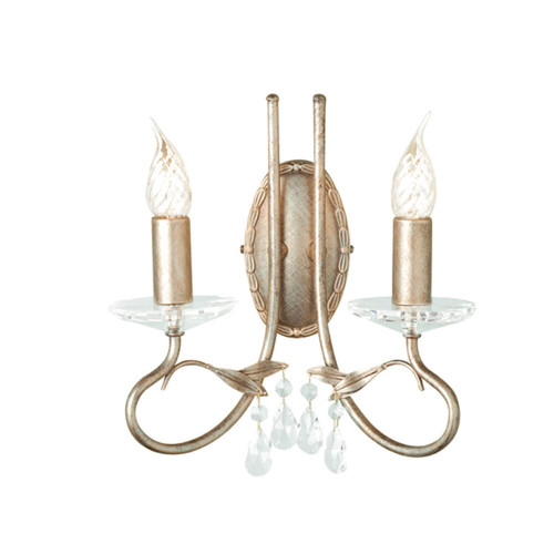 Elstead Lighting Elstead CRT2-SILVER-GOLD Christina 2 Light Wall Light