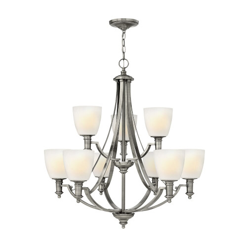 Elstead Lighting Elstead HK-TRUMAN9 Truman 9 Light Antique Nickel Pendant