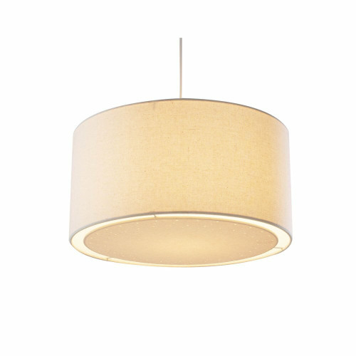 Dar Lighting Dar  EDW6533 Edward 1 Light Cream Non-Electric Pendant 