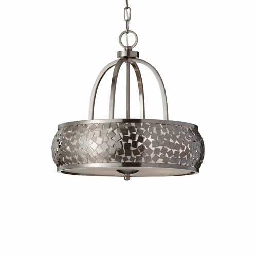 Elstead Lighting Elstead FE-ZARA4 Zara 4 Light Brushed Steel Pendant