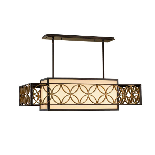 Elstead Lighting Elstead FE-REMY-P-A Remy 4 Light Bronze/Gold Ceiling Pendant