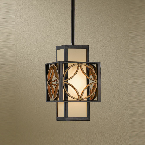 Elstead Lighting Elstead FE-REMY-P-C Remy 1 Light Bronze/Gold Ceiling Pendant
